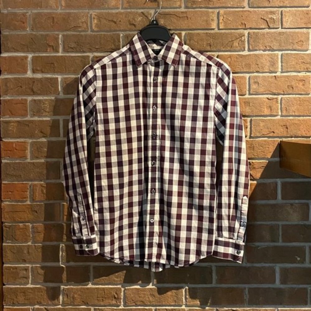 GAP Non-iron Gingham Button down Shirt for men XS